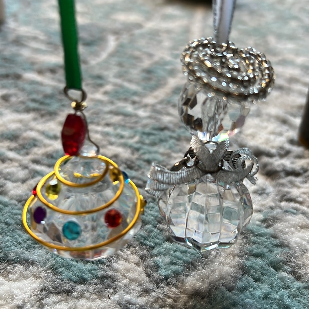 Tree and angel handmade ornaments